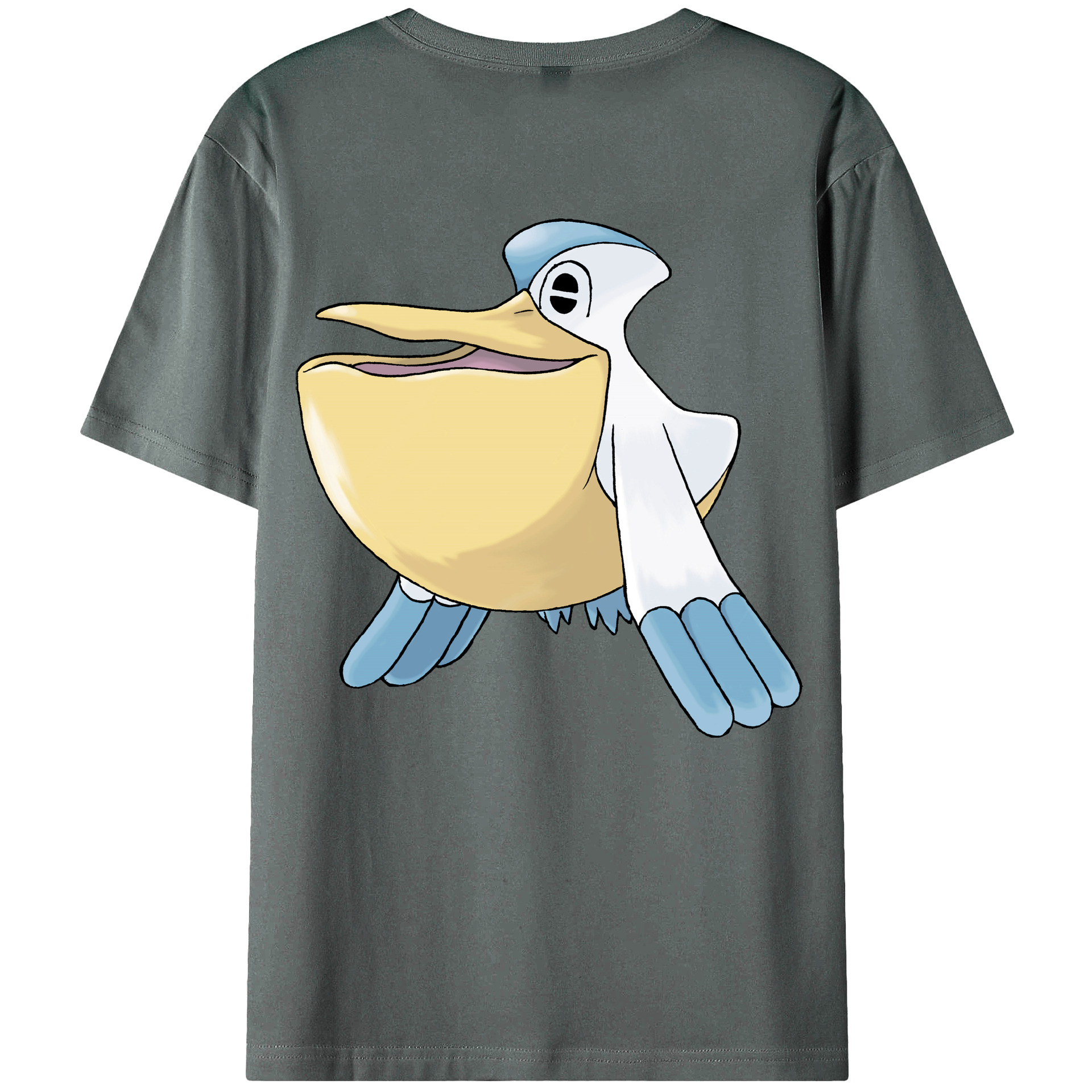 （画像用） ポケットモンスター Pokémon 綿100％ メンズ半袖Tシャツ（バックプリント） 通気性